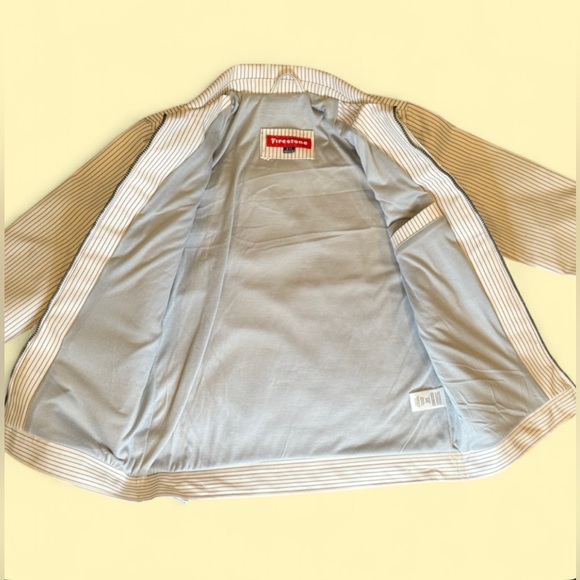 Stylish Firestone Striped Jacket - White - Picture 4 of 5